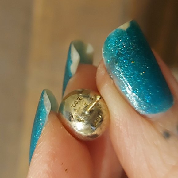 Mexican 925 Silver Round Ball Stud Earrings - Picture 5 of 8